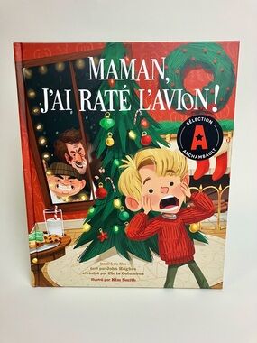 Maman, J'ai Raté L'Avion! Illustrated Holiday Storybook - Red & Green Cover